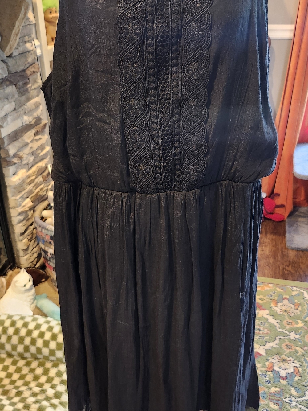 Avenue Black Women's Dress With Lace Detailing